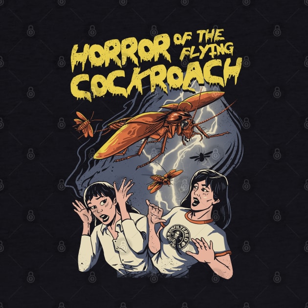 Horror of the Flying Cockroach! by Vincent Trinidad Art